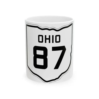 OH-87 1927 (Ohio) (Road Sign) White Coffee Mug 11oz - Go Mug Yourself