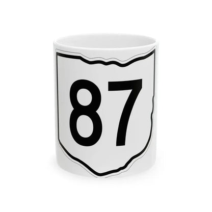 OH-87 1960 (Ohio) (Road Sign) White Coffee Mug 11oz - Go Mug Yourself