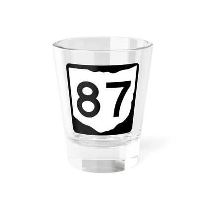 OH-87 (Ohio) (Road Sign) Shot Glass 1.5oz 1.5oz - Go Mug Yourself
