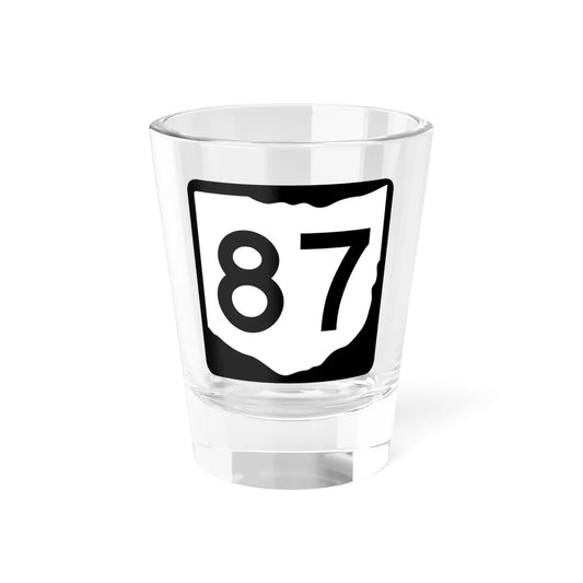 OH-87 (Ohio) (Road Sign) Shot Glass 1.5oz 1.5oz - Go Mug Yourself