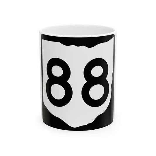 OH-88 (Ohio) (Road Sign) White Coffee Mug 11oz - Go Mug Yourself