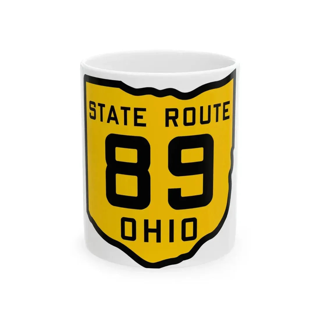 OH-89 1920 (Ohio) (Road Sign) White Coffee Mug 11oz - Go Mug Yourself