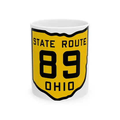OH-89 1920 (Ohio) (Road Sign) White Coffee Mug 11oz - Go Mug Yourself