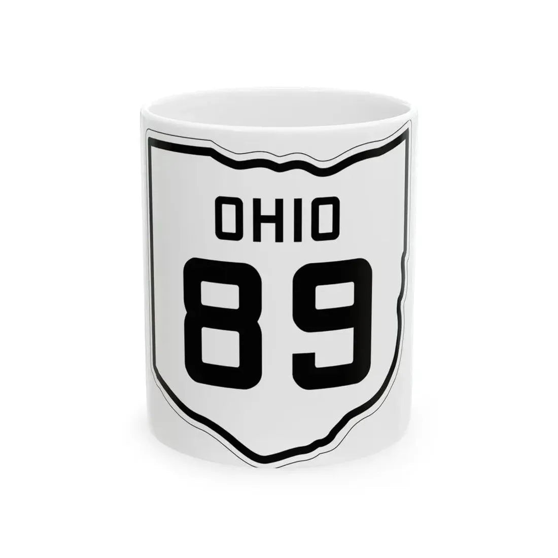OH-89 1927 (Ohio) (Road Sign) White Coffee Mug 11oz - Go Mug Yourself