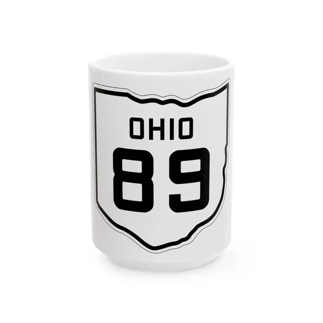 OH-89 1927 (Ohio) (Road Sign) White Coffee Mug 15oz - Go Mug Yourself