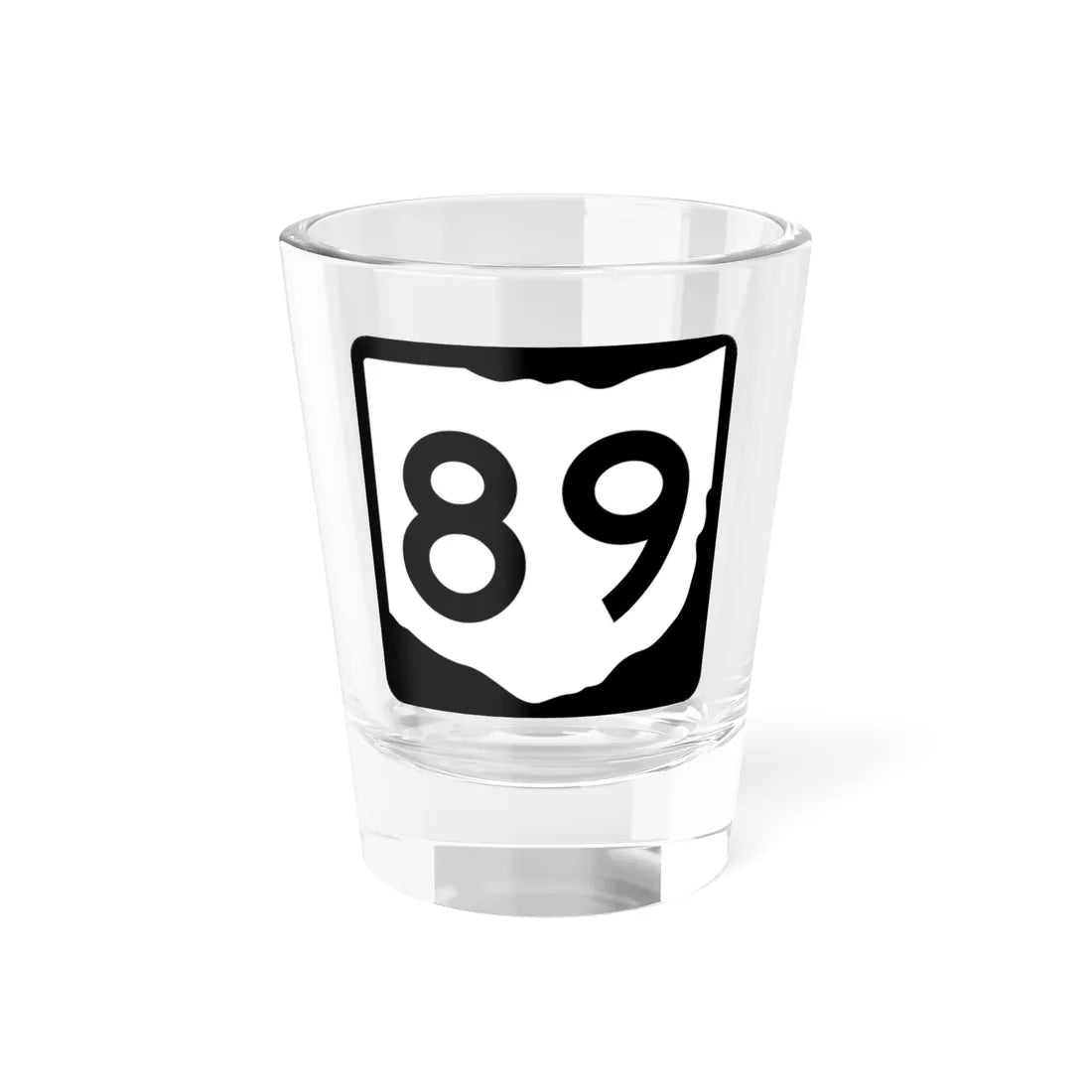 OH-89 (Ohio) (Road Sign) Shot Glass 1.5oz 1.5oz - Go Mug Yourself