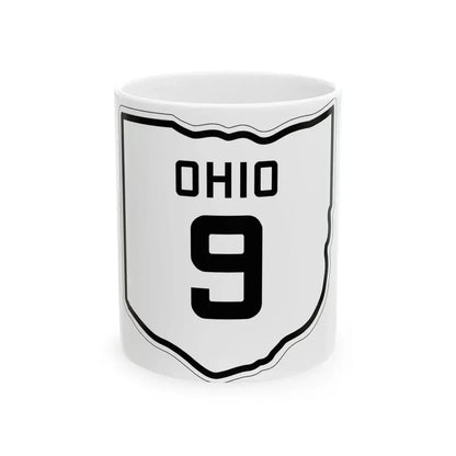 OH-9 1927 (Ohio) (Road Sign) White Coffee Mug 11oz - Go Mug Yourself