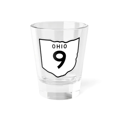 OH-9 1948 (Ohio) (Road Sign) Shot Glass 1.5oz 1.5oz - Go Mug Yourself