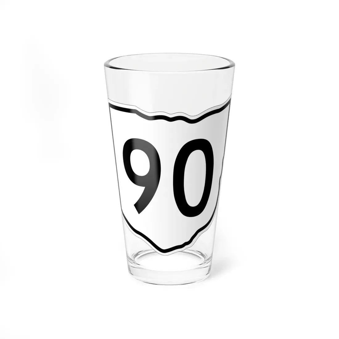 OH-90 1960 (Ohio) (Road Sign) Pint Glass 16oz 16oz - Go Mug Yourself