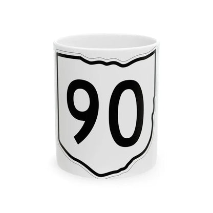 OH-90 1960 (Ohio) (Road Sign) White Coffee Mug 11oz - Go Mug Yourself