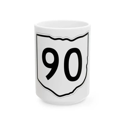 OH-90 1960 (Ohio) (Road Sign) White Coffee Mug 15oz - Go Mug Yourself