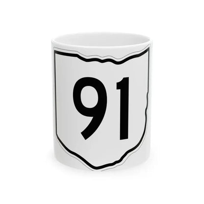 OH-91 1960 (Ohio) (Road Sign) White Coffee Mug 11oz - Go Mug Yourself
