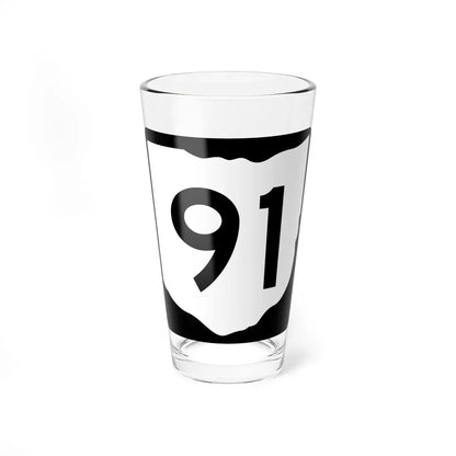 OH-91 (Ohio) (Road Sign) Pint Glass 16oz 16oz - Go Mug Yourself