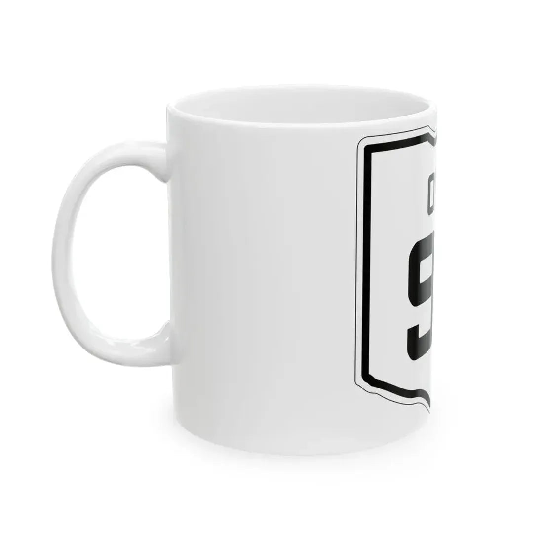 OH-92 1927 (Ohio) (Road Sign) White Coffee Mug - Go Mug Yourself