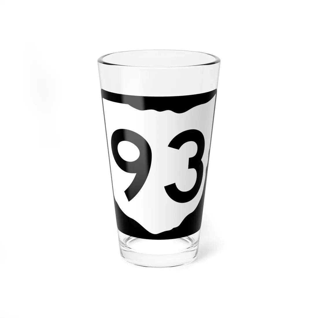 OH-93 (Ohio) (Road Sign) Pint Glass 16oz 16oz - Go Mug Yourself