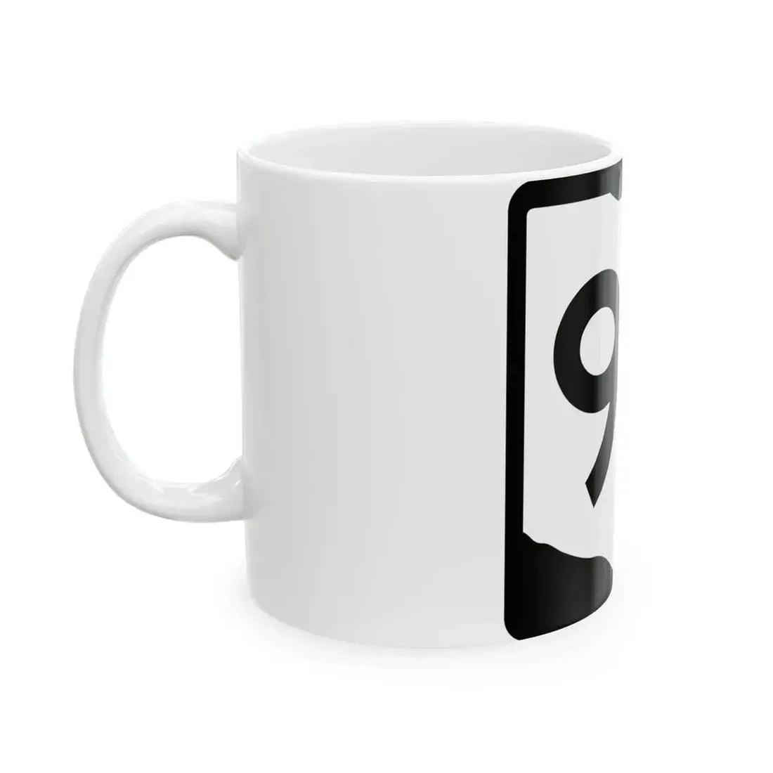 OH-93 (Ohio) (Road Sign) White Coffee Mug - Go Mug Yourself