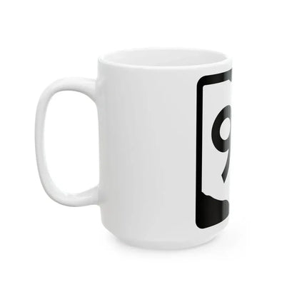 OH-93 (Ohio) (Road Sign) White Coffee Mug - Go Mug Yourself