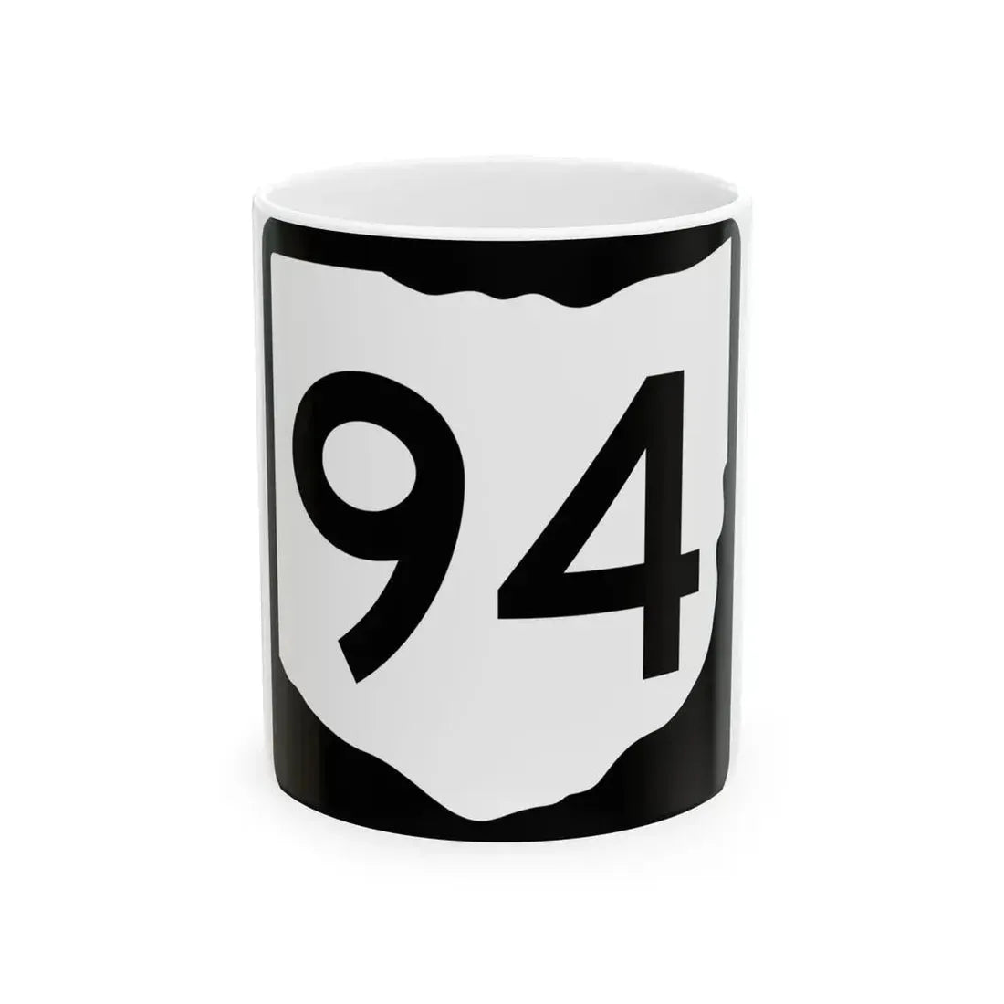 OH-94 (Ohio) (Road Sign) White Coffee Mug 11oz - Go Mug Yourself