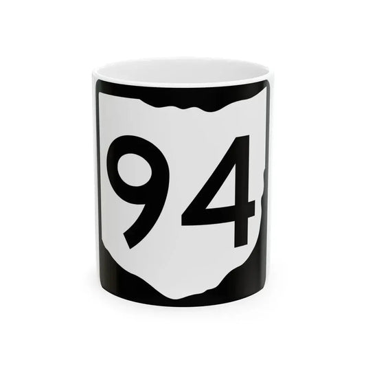 OH-94 (Ohio) (Road Sign) White Coffee Mug 11oz - Go Mug Yourself