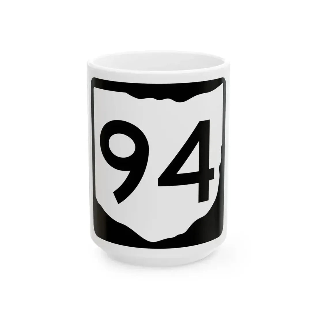 OH-94 (Ohio) (Road Sign) White Coffee Mug 15oz - Go Mug Yourself