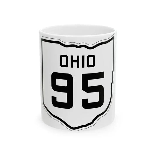OH-95 1927 (Ohio) (Road Sign) White Coffee Mug 11oz - Go Mug Yourself