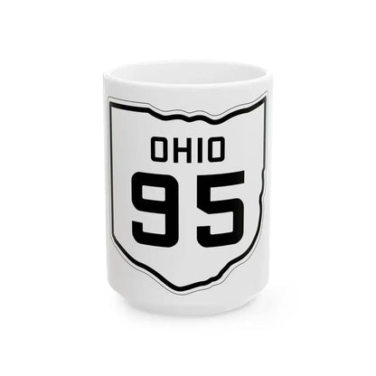 OH-95 1927 (Ohio) (Road Sign) White Coffee Mug 15oz - Go Mug Yourself