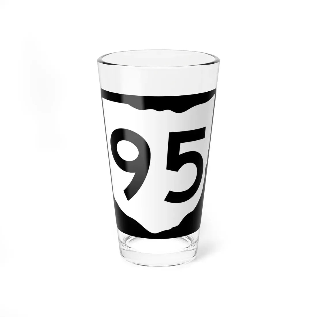OH-95 (Ohio) (Road Sign) Pint Glass 16oz 16oz - Go Mug Yourself