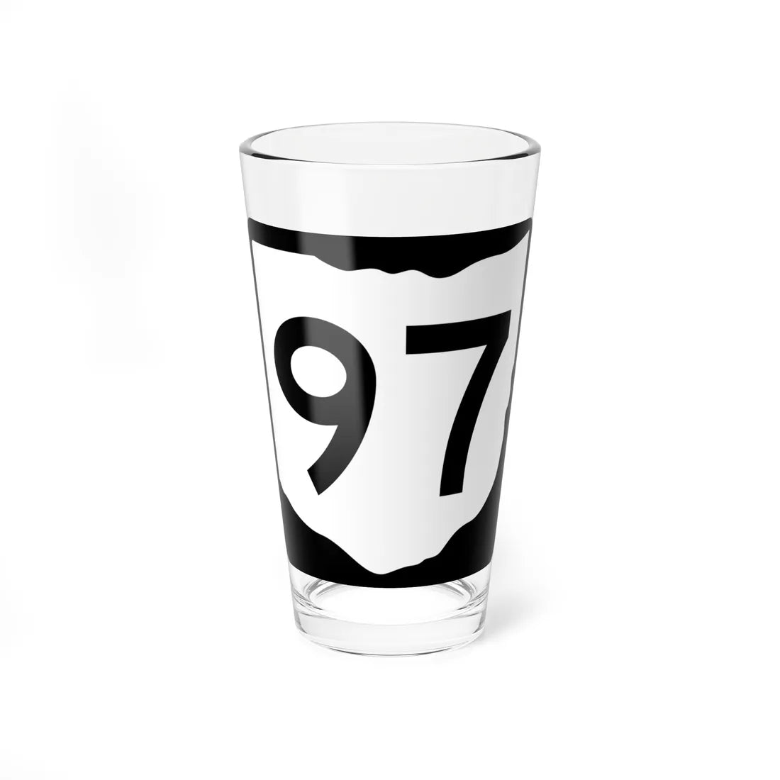 OH-97 (Ohio) (Road Sign) Pint Glss 16oz 16oz - Go Mug Yourself
