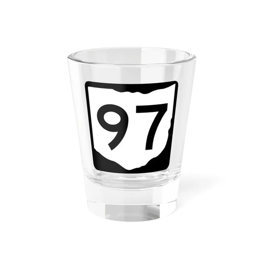 OH-97 (Ohio) (Road Sign) Shot Glass 1.5oz 1.5oz - Go Mug Yourself