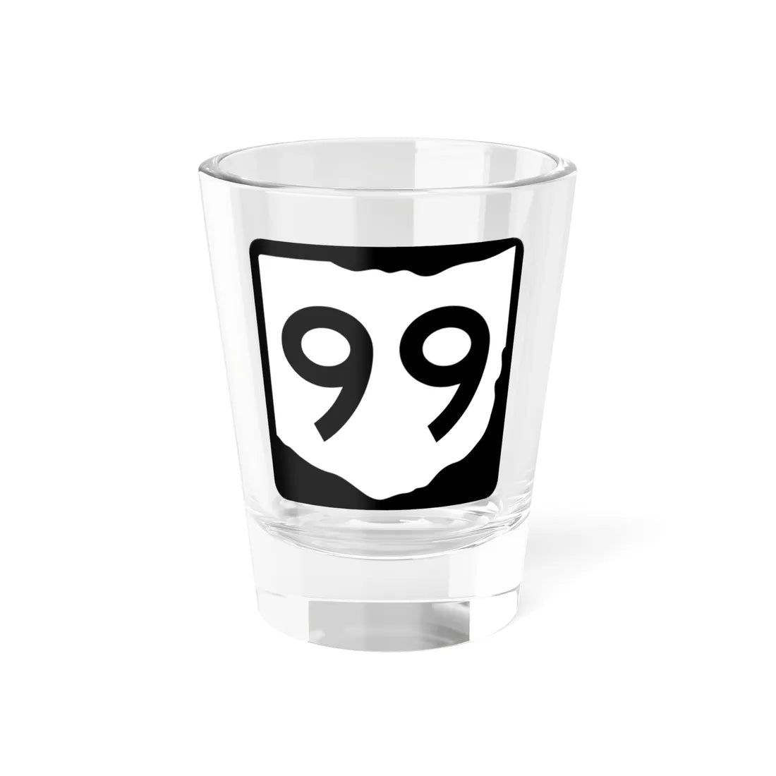 OH-99 (Ohio) (Road Sign) Shot Glass 1.5oz 1.5oz - Go Mug Yourself