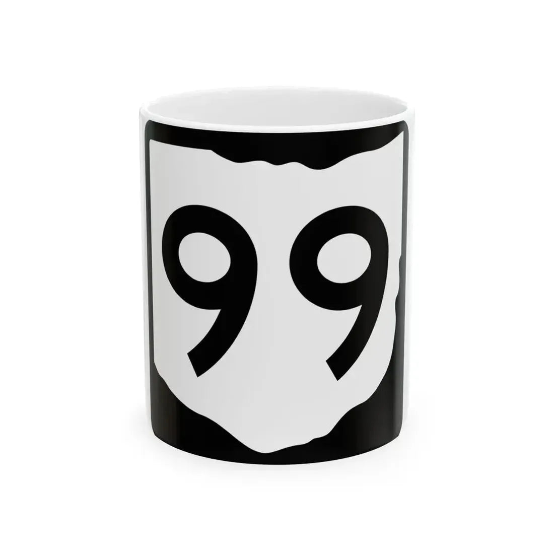 OH-99 (Ohio) (Road Sign) White Coffee Mug 11oz - Go Mug Yourself