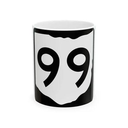 OH-99 (Ohio) (Road Sign) White Coffee Mug 11oz - Go Mug Yourself