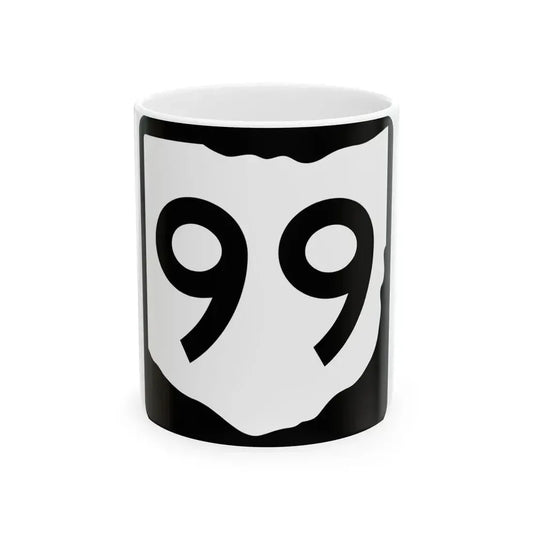 OH-99 (Ohio) (Road Sign) White Coffee Mug 11oz - Go Mug Yourself
