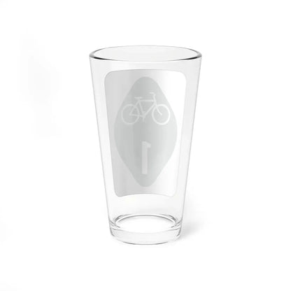 OH Bike 1 (Ohio) (Road Sign) Pint Glass 16oz - Go Mug Yourself
