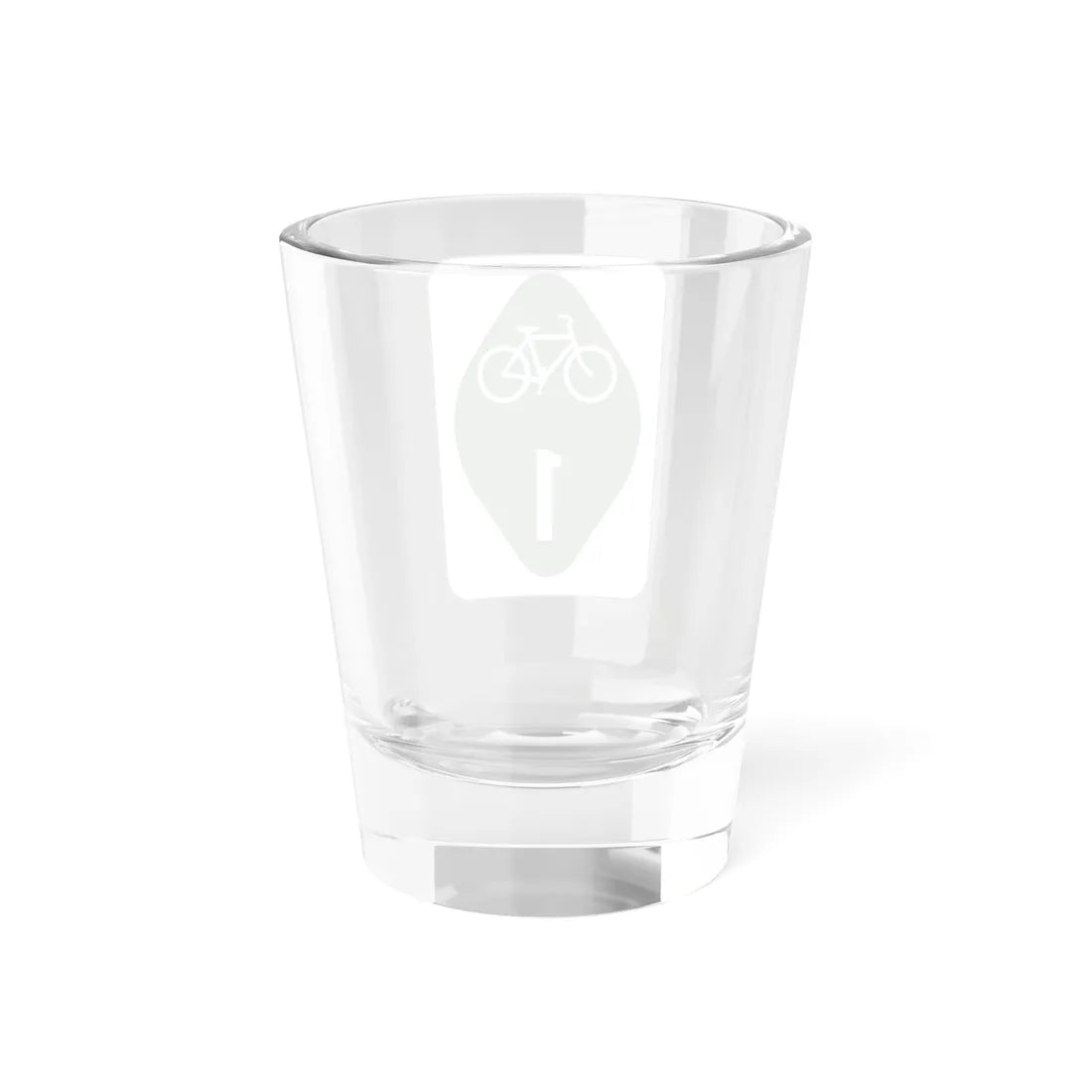 OH Bike 1 (Ohio) (Road Sign) Shot Glass 1.5oz - Go Mug Yourself