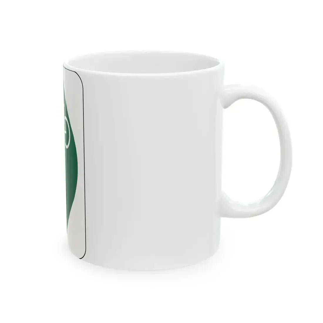 OH Bike 1 (Ohio) (Road Sign) White Coffee Mug - Go Mug Yourself