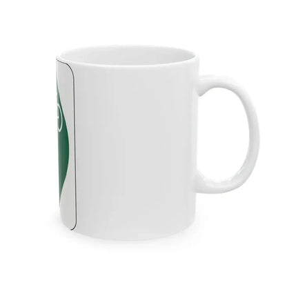 OH Bike 1 (Ohio) (Road Sign) White Coffee Mug - Go Mug Yourself