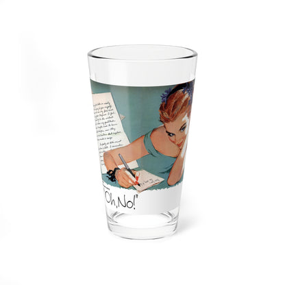 Oh, No!, Redbook, April 1957 (Magazine Illustration) Pint Glass 16oz-16oz-Go Mug Yourself