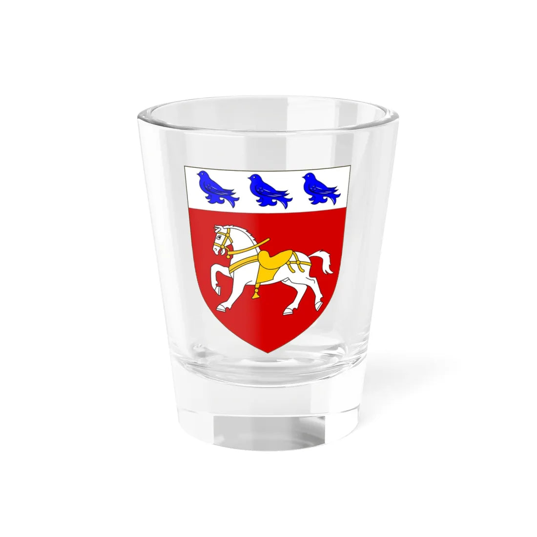 OHalloran arms no lizard crest (Ireland) (Coat of Arms) Shot Glass 1.5oz 1.5oz - Go Mug Yourself