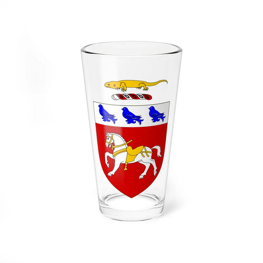 OHalloran arms with lizard crest (Ireland) (Coat of Arms) Pint Glass 16oz 16oz - Go Mug Yourself