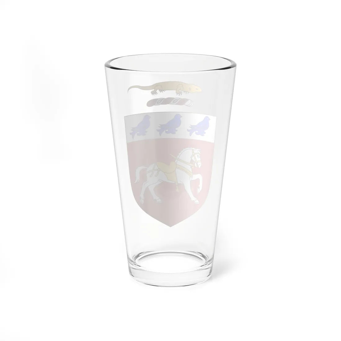 OHalloran arms with lizard crest (Ireland) (Coat of Arms) Pint Glass 16oz - Go Mug Yourself