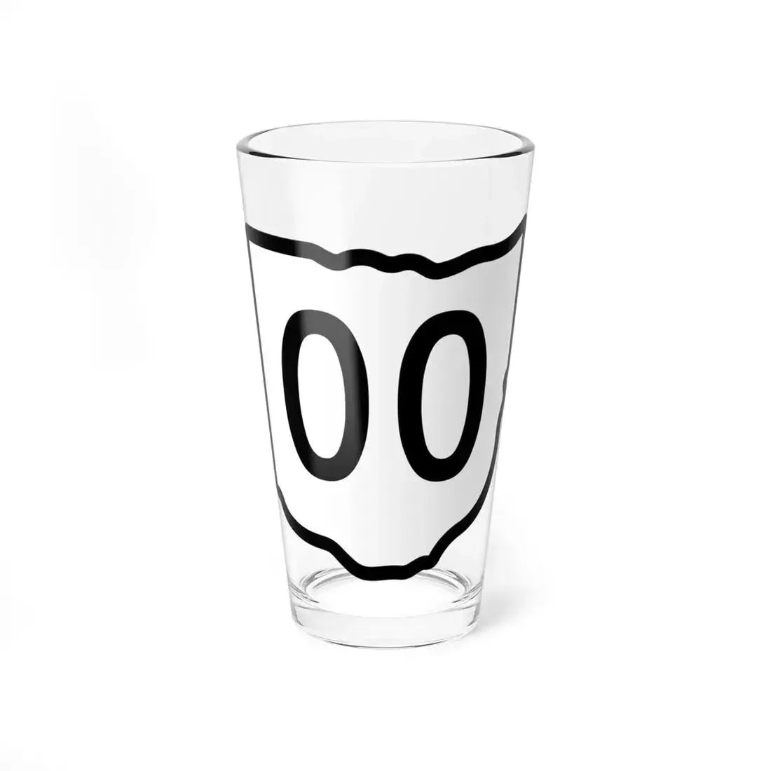 Ohio 2d sticker template (Ohio) (Road Sign) Pint Glass 16oz 16oz - Go Mug Yourself
