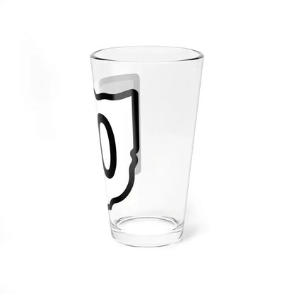 Ohio 2d sticker template (Ohio) (Road Sign) Pint Glass 16oz - Go Mug Yourself