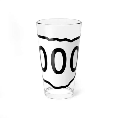 Ohio 3d sticker template (Ohio) (Road Sign) Pint Glass 16oz 16oz - Go Mug Yourself