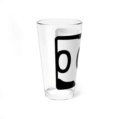 Ohio 3d template (Ohio) (Road Sign) Pint Glass 16oz - Go Mug Yourself