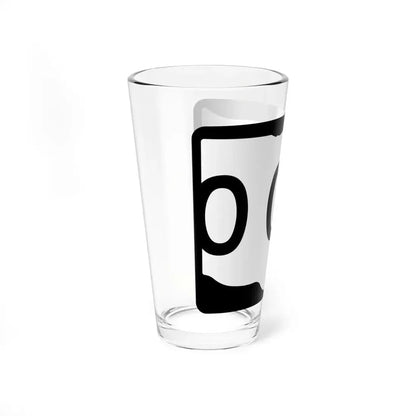 Ohio 3d template (Ohio) (Road Sign) Pint Glss 16oz - Go Mug Yourself