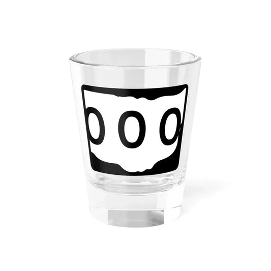 Ohio 3d template (Ohio) (Road Sign) Shot Glass 1.5oz 1.5oz - Go Mug Yourself