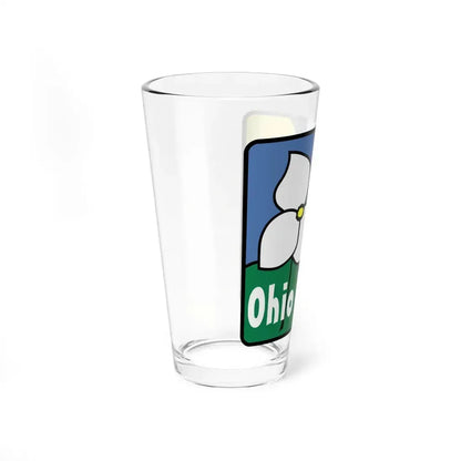 Ohio Byway sign (Ohio) (Road Sign) Pint Glass 16oz - Go Mug Yourself