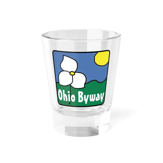 Ohio Byway sign (Ohio) (Road Sign) Shot Glass 1.5oz 1.5oz - Go Mug Yourself