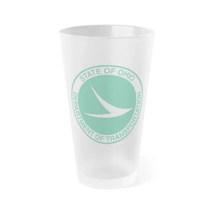 Ohio Department of Transportation - Frosted Pint Glass 16oz 16oz Frosted - Go Mug Yourself